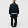 Drop Shoulder Crewneck - Navy