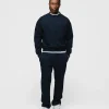 Drop Shoulder Crewneck - Navy