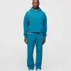 Drop Shoulder Hoodie - Aqua