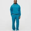 Drop Shoulder Hoodie - Aqua