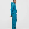 Drop Shoulder Hoodie - Aqua