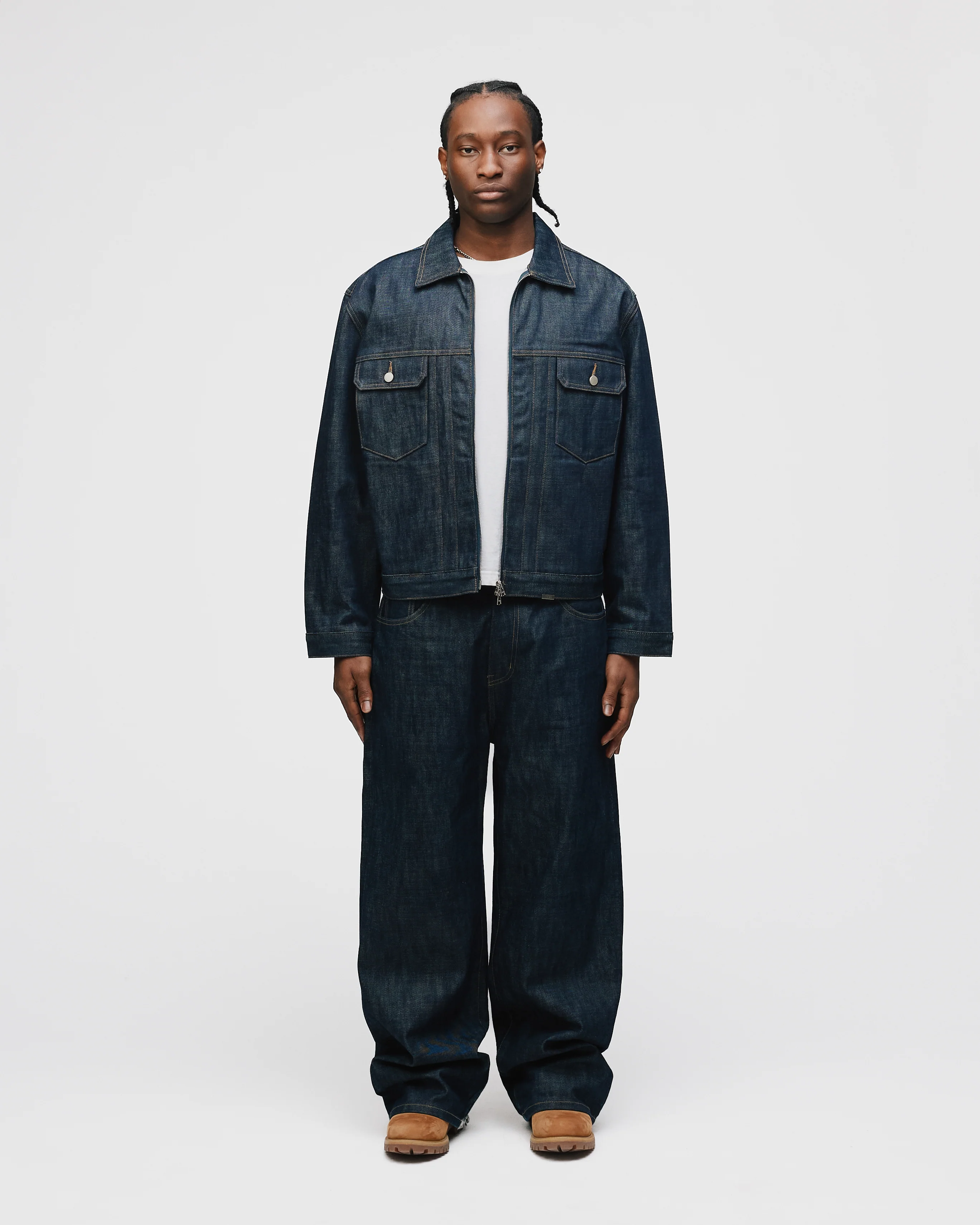 Baggy Raw Denim - Indigo