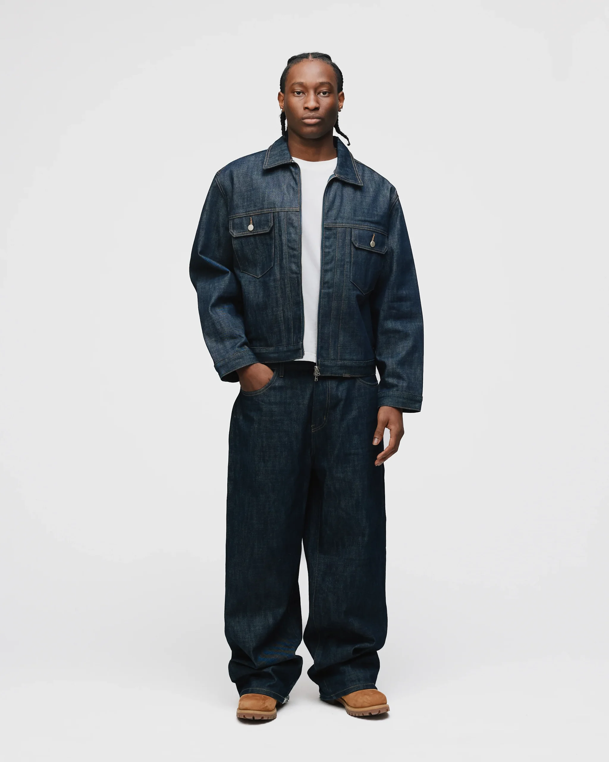 Baggy Raw Denim - Indigo