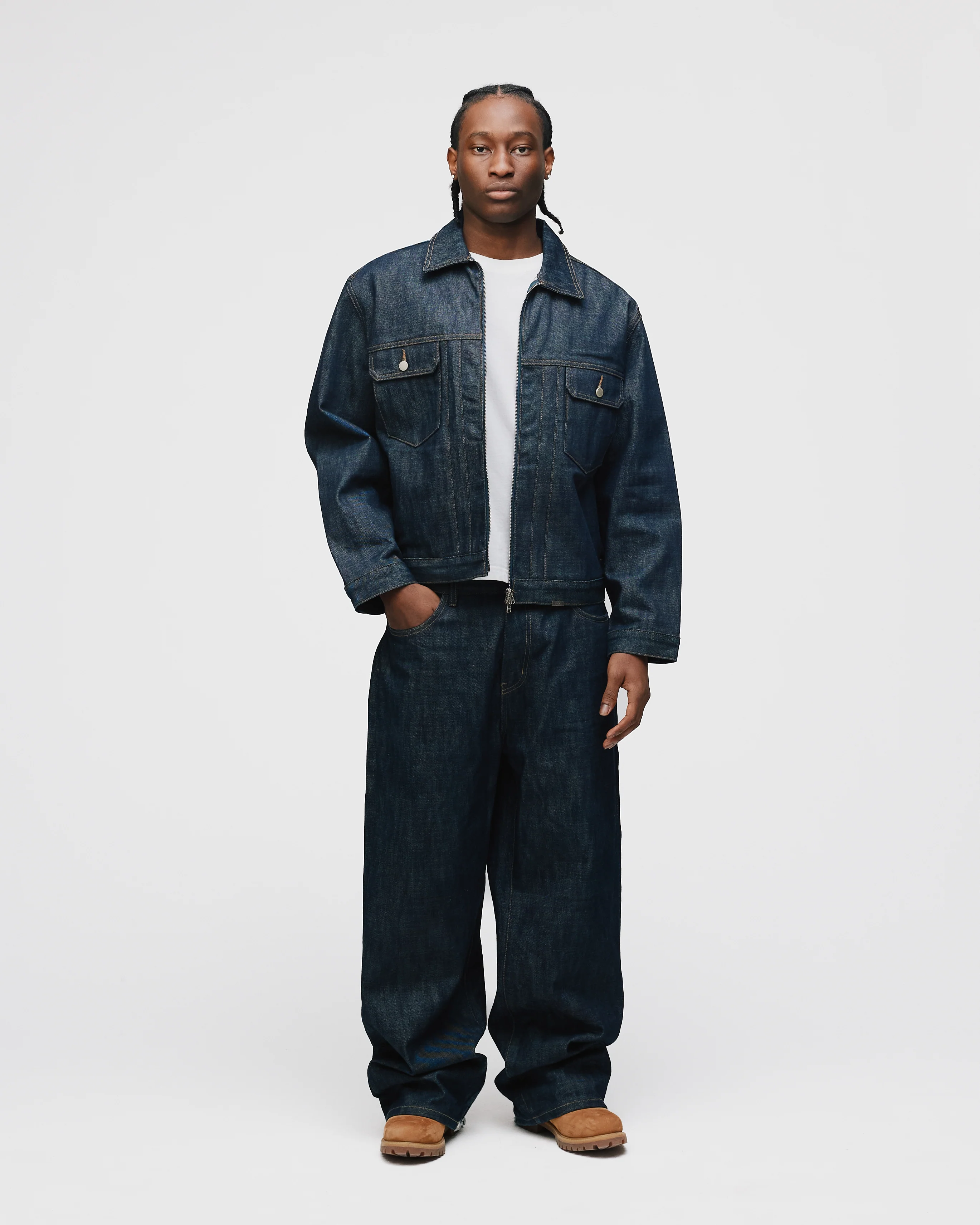 Baggy Raw Denim - Indigo