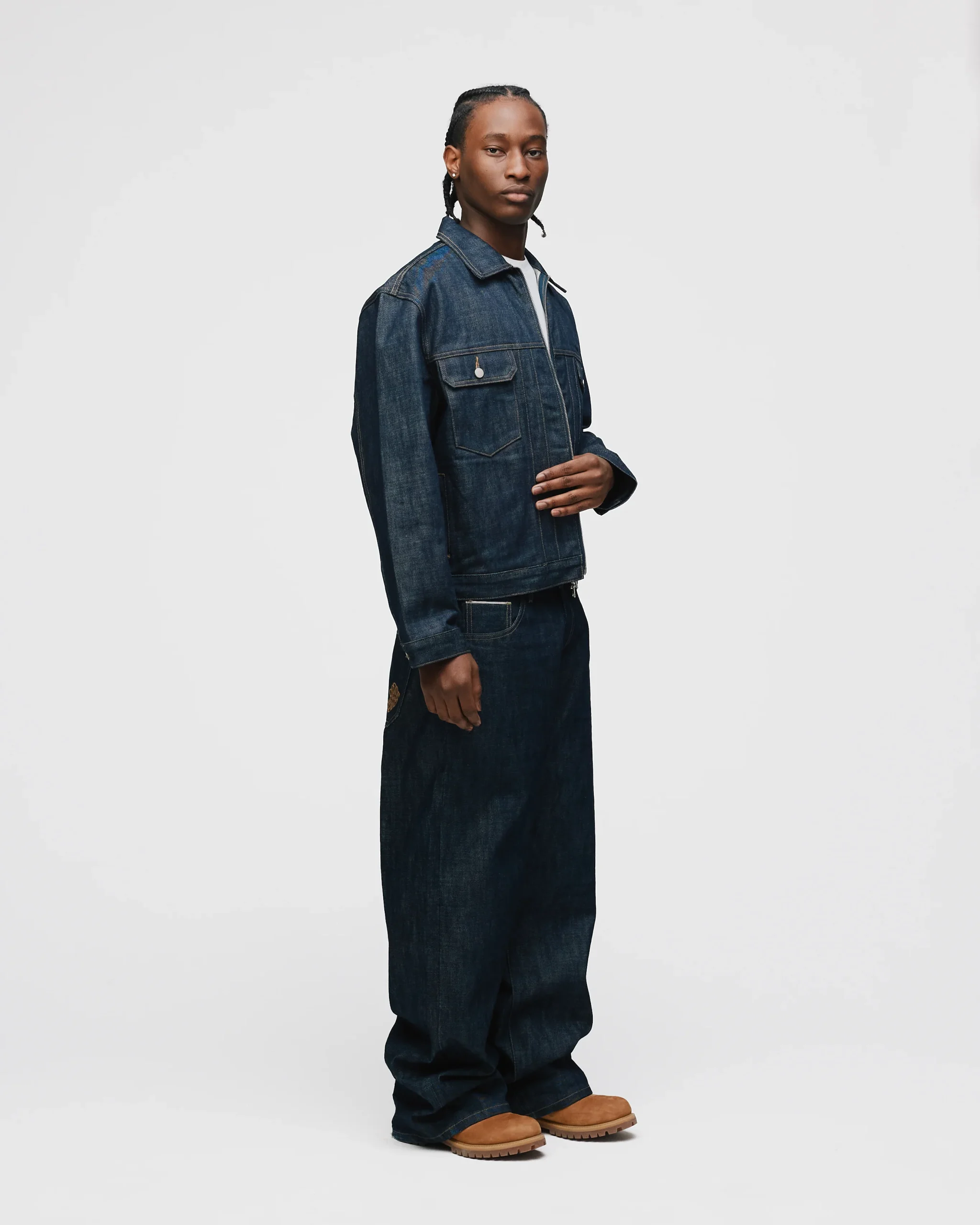 Baggy Raw Denim - Indigo