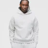 Drop Shoulder Hoodie - Ash