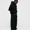 Drop Shoulder Hoodie - Black