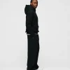 Drop Shoulder Hoodie - Black
