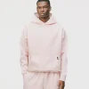 Drop Shoulder Hoodie - Blush