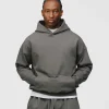 Drop Shoulder Hoodie - Charcoal