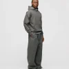 Drop Shoulder Hoodie - Charcoal