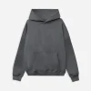 Drop Shoulder Hoodie - Charcoal