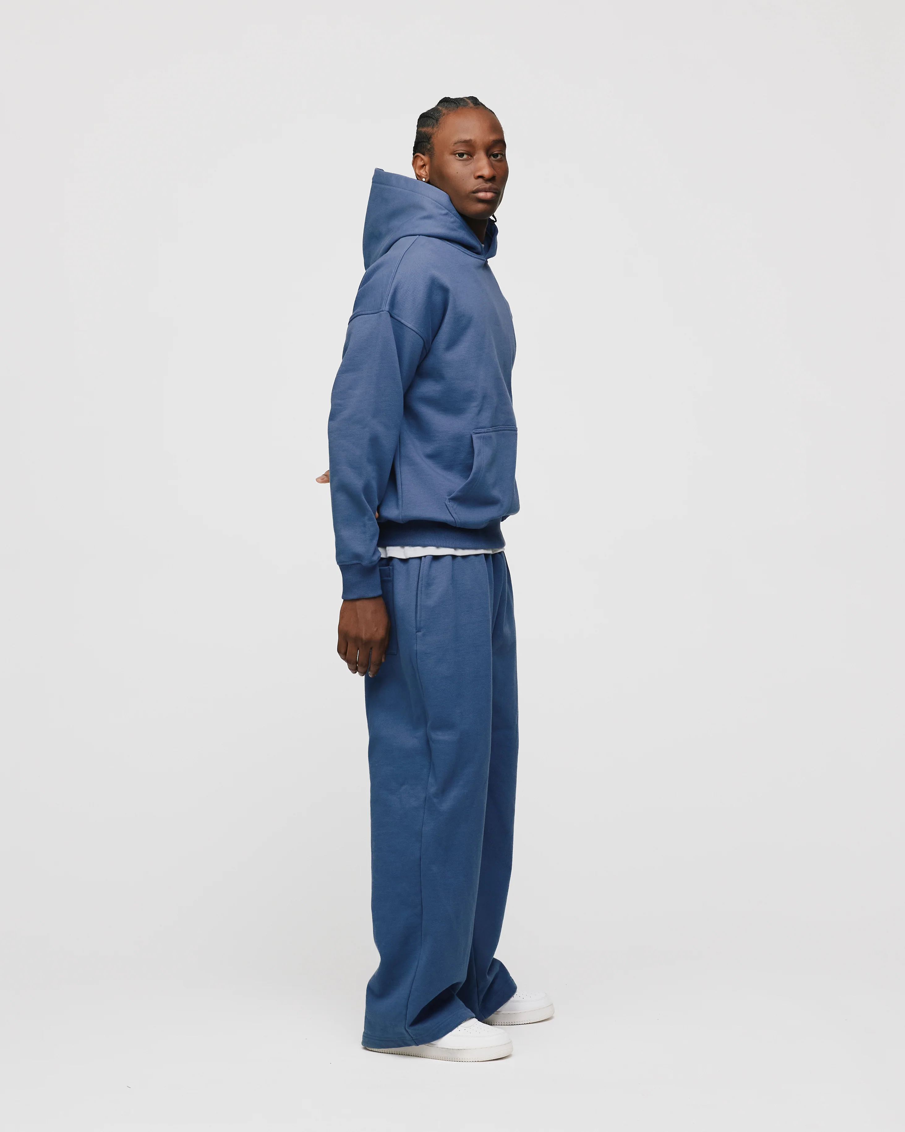 Drop Shoulder Hoodie - Dusk