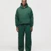 Drop Shoulder Hoodie - Forest Green