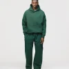 Drop Shoulder Hoodie - Forest Green