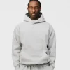 Drop Shoulder Hoodie - Grey