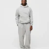 Drop Shoulder Hoodie - Grey
