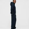 Drop Shoulder Hoodie - Navy
