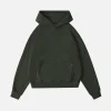 Drop Shoulder Hoodie - Olive