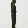 Drop Shoulder Hoodie - Olive