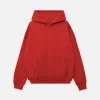 Drop Shoulder Hoodie - Red