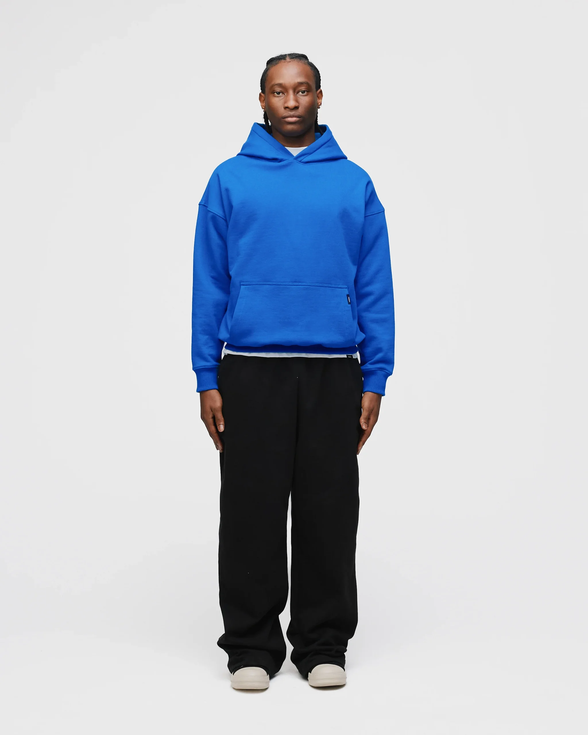 Drop Shoulder Hoodie - Royal Blue