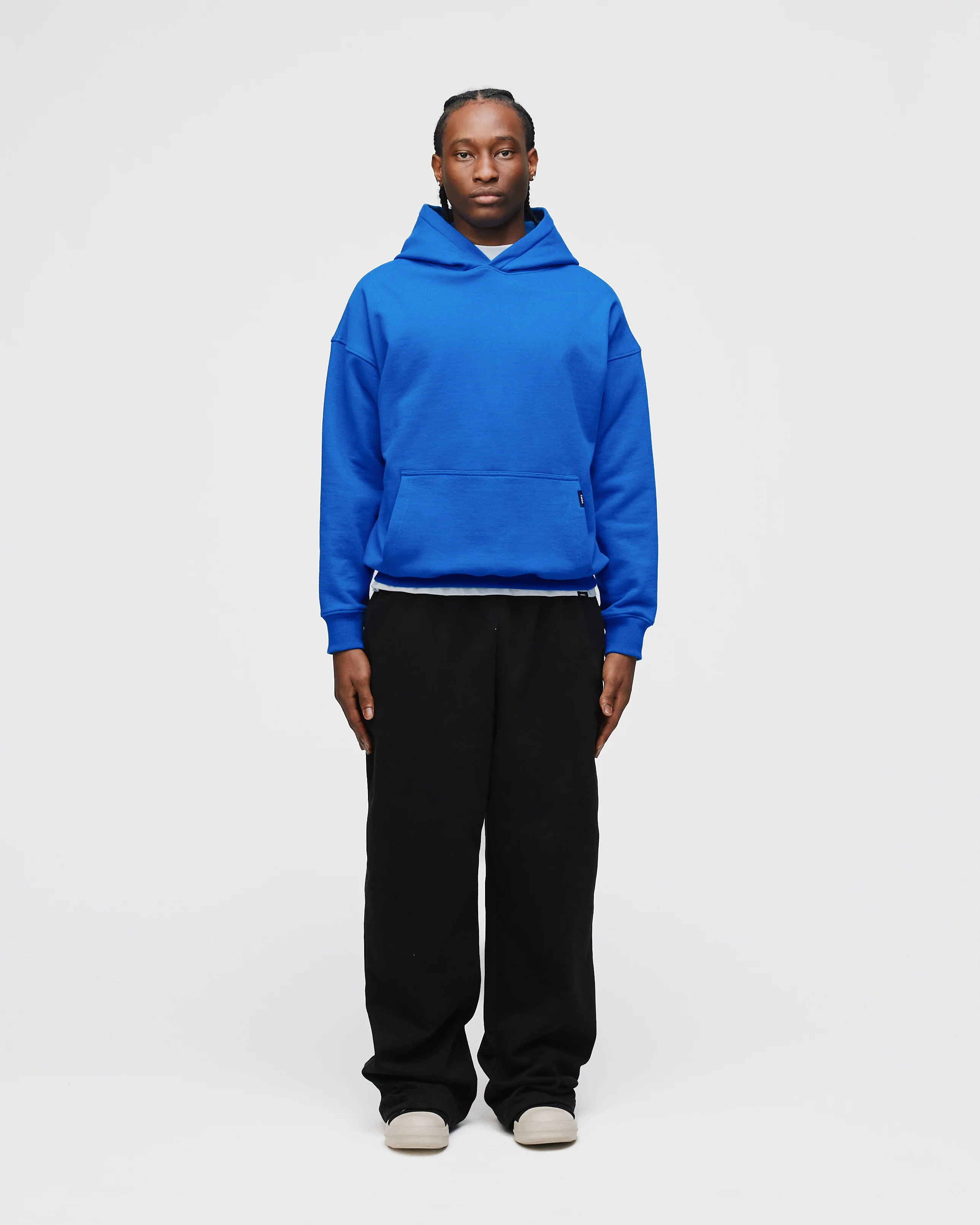 Drop Shoulder Hoodie - Royal Blue