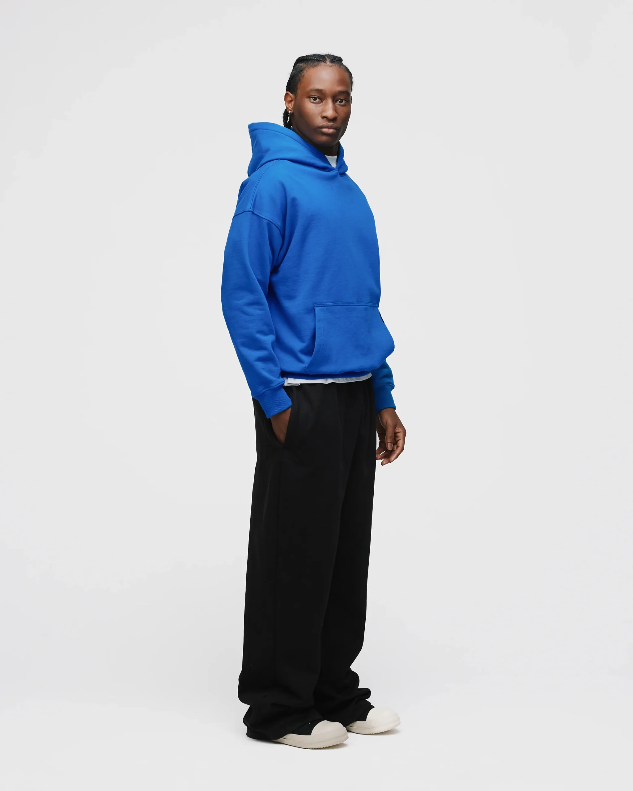 Drop Shoulder Hoodie - Royal Blue