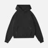 Drop Shoulder Hoodie - Vintage Black