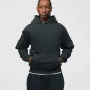 Drop Shoulder Hoodie - Vintage Black