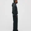Drop Shoulder Hoodie - Vintage Black