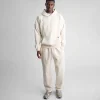 Drop Shoulder Hoodie - Vintage Bone