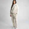 Drop Shoulder Hoodie - Vintage Bone
