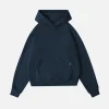 Drop Shoulder Hoodie - Vintage Navy