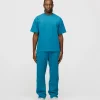 Drop Shoulder T-Shirt - Aqua
