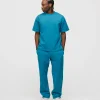 Drop Shoulder T-Shirt - Aqua