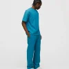 Drop Shoulder T-Shirt - Aqua