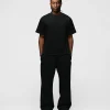 Drop Shoulder T-Shirt - Black
