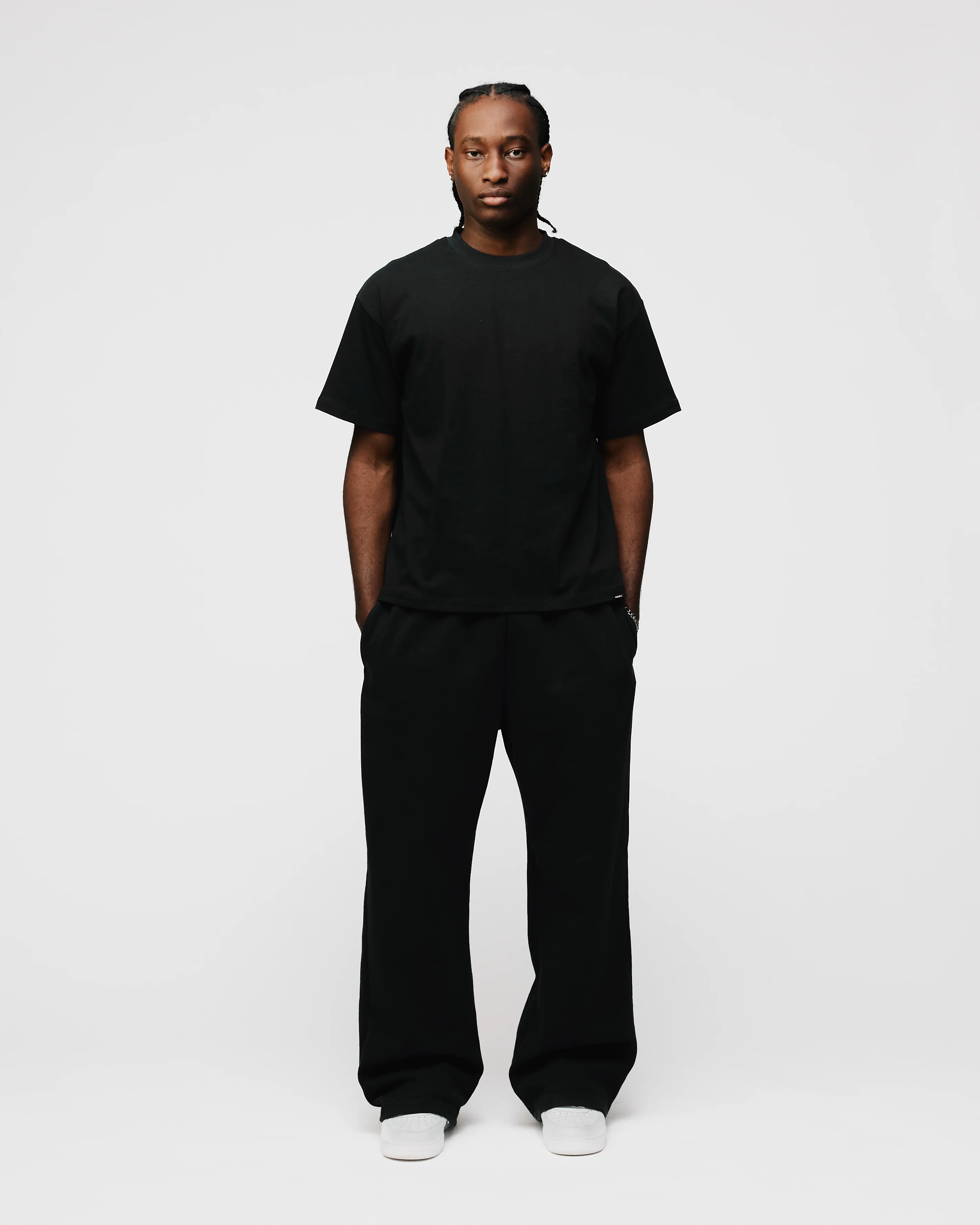 Drop Shoulder T-Shirt - Black