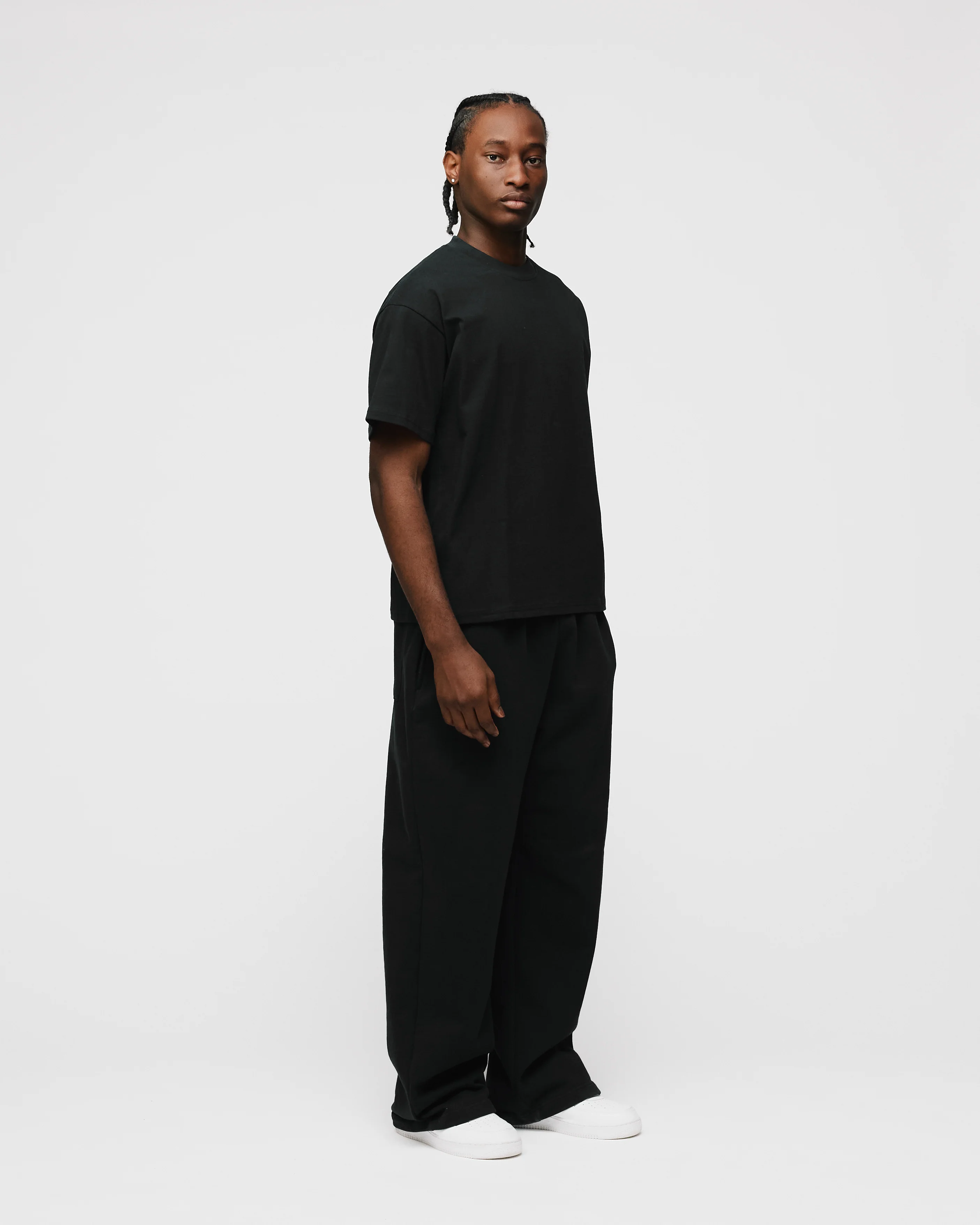 Drop Shoulder T-Shirt - Black