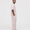 Drop Shoulder T-Shirt - Blush