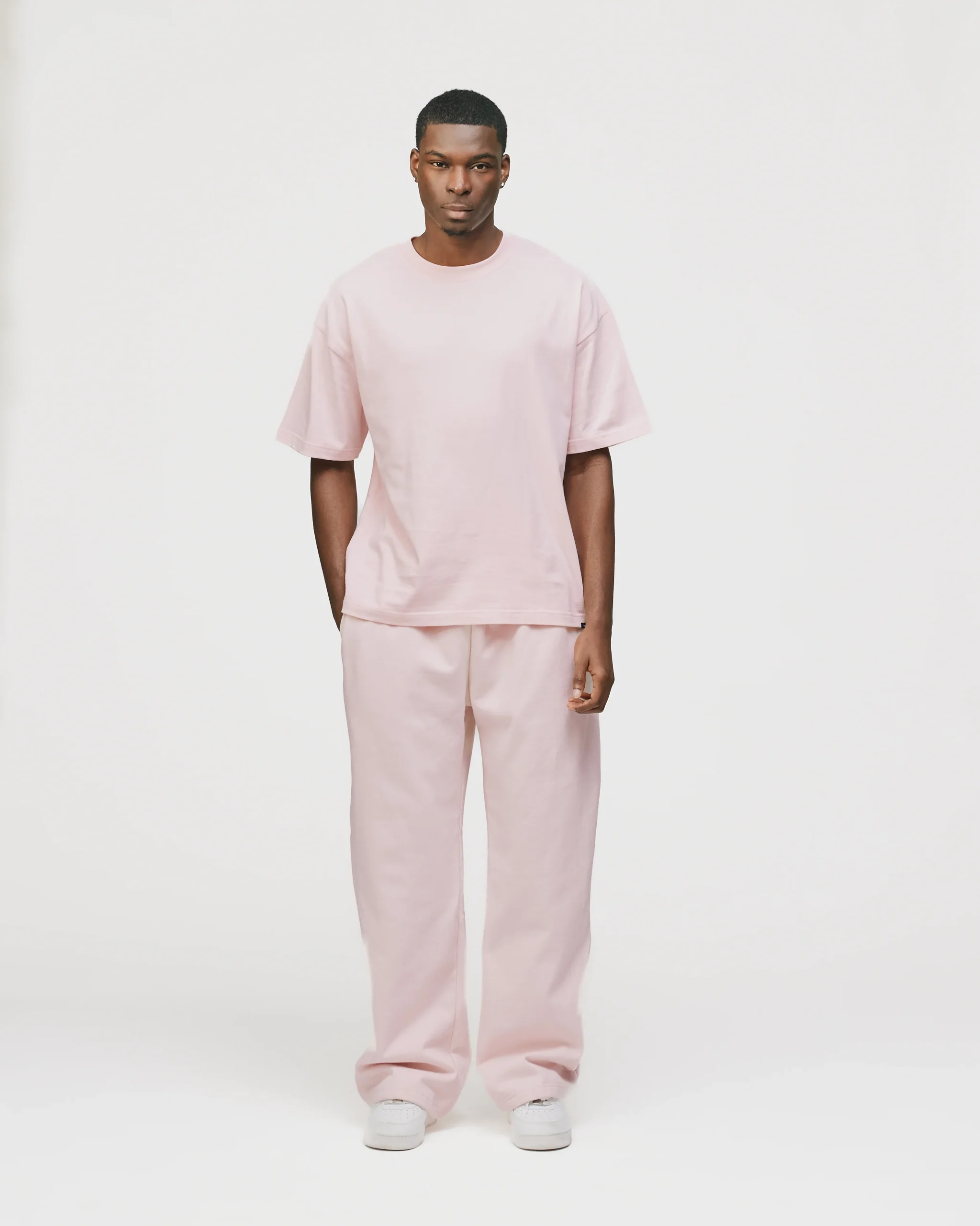 Drop Shoulder T-Shirt - Blush