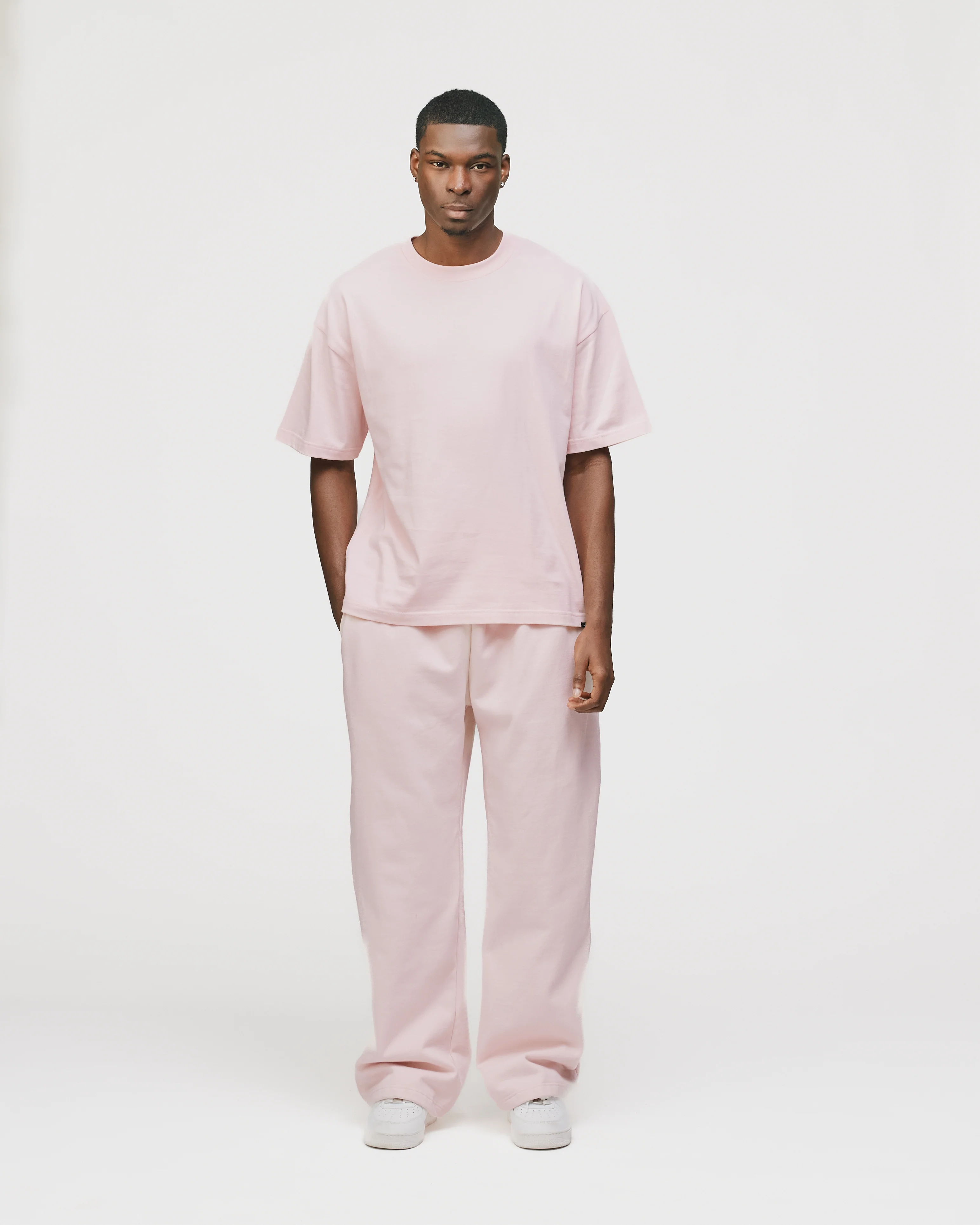 Drop Shoulder T-Shirt - Blush