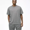 Drop Shoulder T-Shirt - Charcoal