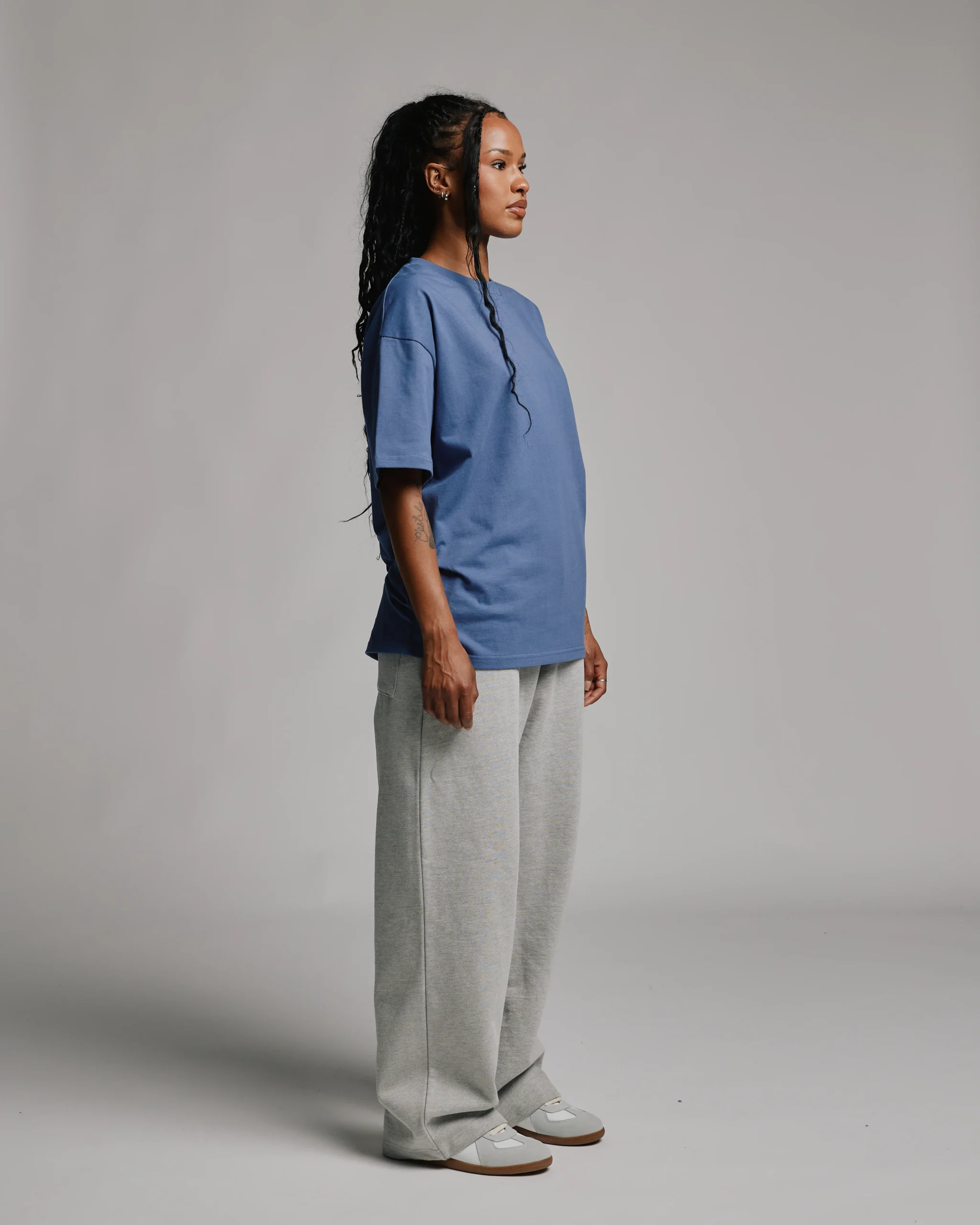 Drop Shoulder T-Shirt - Dusk