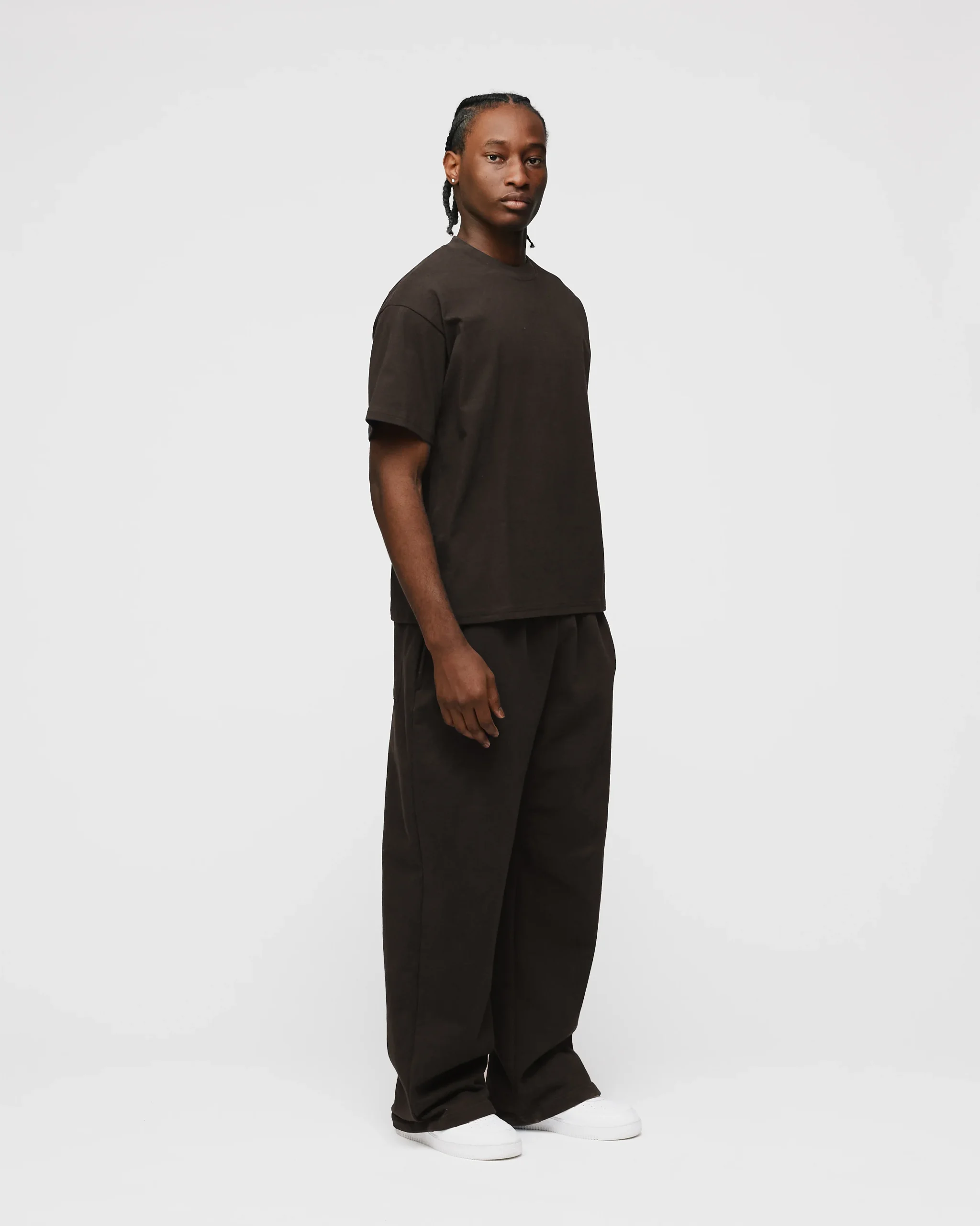 Drop Shoulder T-Shirt - Espresso