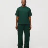 Drop Shoulder T-Shirt - Forest Green