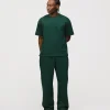 Drop Shoulder T-Shirt - Forest Green