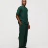 Drop Shoulder T-Shirt - Forest Green