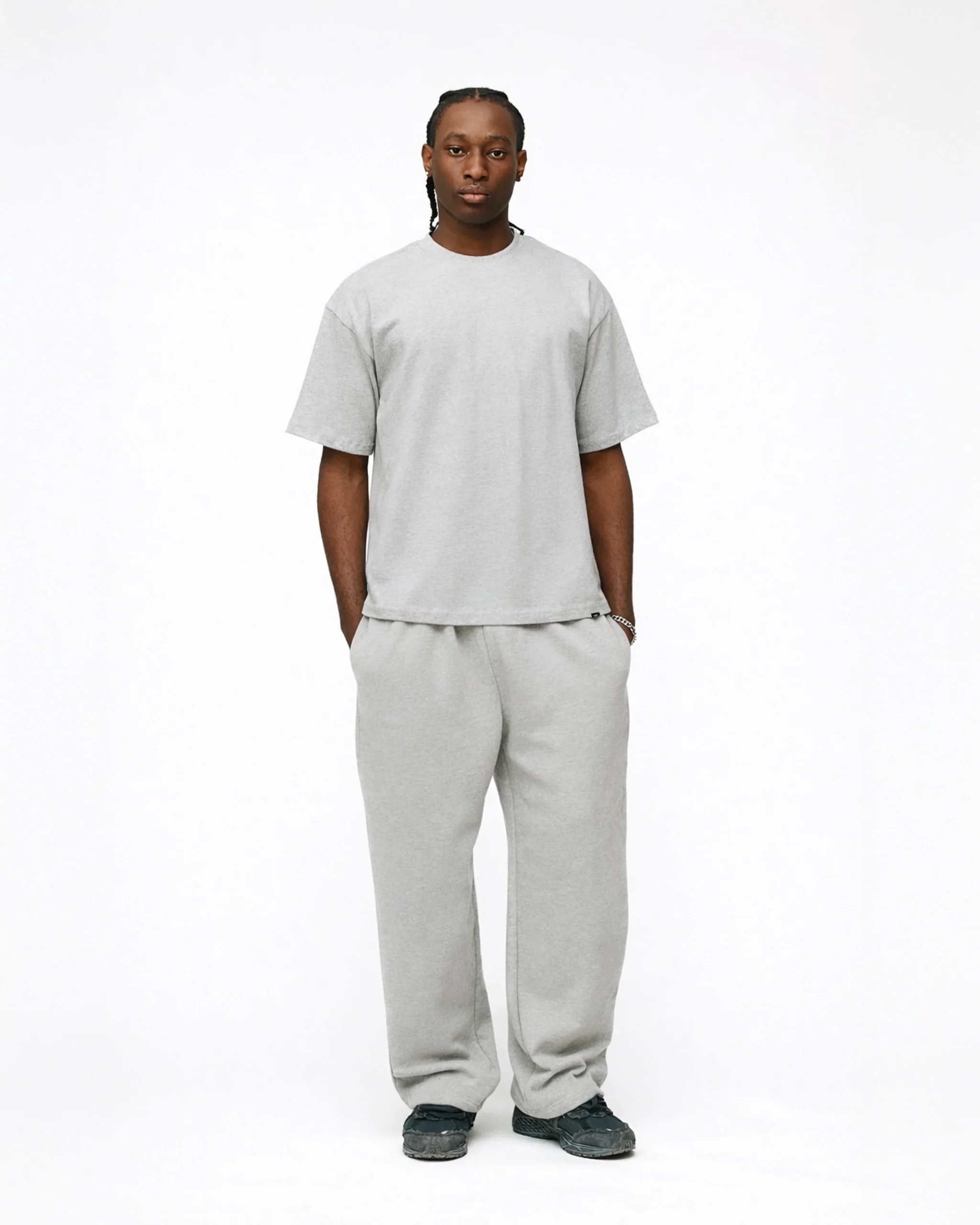 Drop Shoulder T-Shirt - Grey